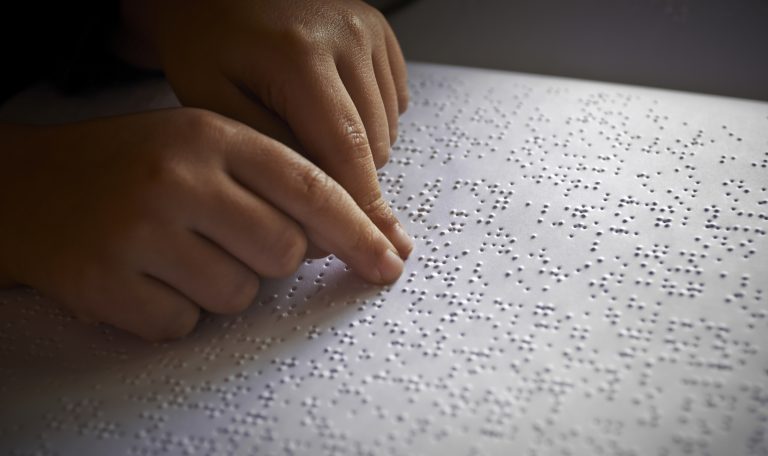 Braille and tactile communication training